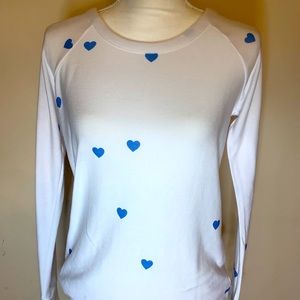 CHASER brand Soft fleece sweatshirt HEART Sz S